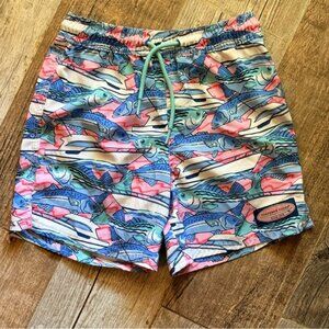 vineyard vines boys chappy print swim trunks size 6